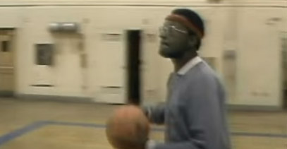 Walter Williams Dunks a Basketball and Talks School